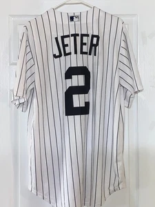 NIKE NEW YORK YANKEES DEREK JETER MEDIUM STITCHED JERSEY - Picture 1 of 8