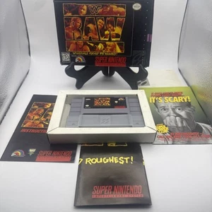 SNES Game WWF Raw Wrestling Complete In Box Super Nintendo - Picture 1 of 9