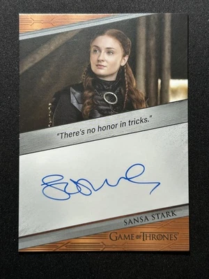 2024 Game of Thrones Legends of the Realm SOPHIE TURNER Quotable Autograph Sansa - Image 1 of 2