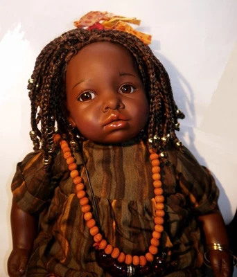 Götz Künstlerpuppe Carin Lossnitzer, Vinyl, ca. 54 cm, vintage, 1990er Jahre - Bild 1 von 4