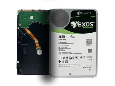 Seagate 18TB Exos X18 SAS 12Gb/s 4Kn 3.5in Enterprise Hard Drive - ST18000NM005J - Image 1 of 4