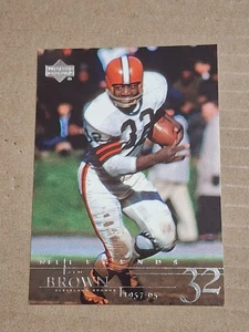 2001 JIM BROWN UPPER DECK LEGENDS NFL CARD #15 CLEVELAND BROWNS - Picture 1 of 2