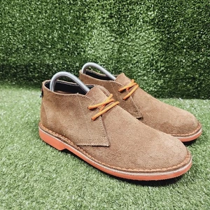 Veldskoen Heritage Brown Chukka Orange Soles Lace Up Boots Mens Size US 6 - Picture 1 of 10