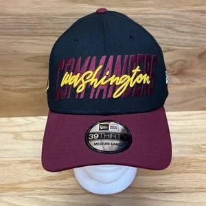 Washington Commanders Hat Medium / Large Fitted New Era 39THIRTY Spellout Cap - Picture 1 of 9