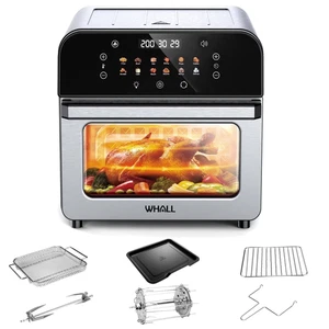 Whall 12QT Touchscreen Air Fryer Toaster Oven, 12 Pre-set Menus, Clear Window - Picture 1 of 6