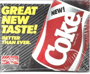 NEW COKE SHELF TALKERS OR WINDOW STICKERS LOT OF 2 PIECES DATED 1985 - Picture 1 of 1