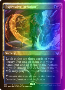 MTG Expressive Iteration (379/447) Strixhaven School of Mages LP FOIL - Picture 1 of 1