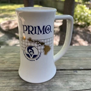 Vintage 1970's PRIMO BEER Ceramic Mug Stein 12 oz - Picture 1 of 5