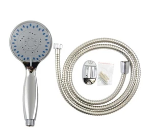 Duschbrause + Schlauch 150cm Handbrause Duschkopf Duschschlauch Brausegarnitur - Bild 1 von 2