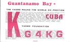QSL 1978 Guantanamo Bay Cuba YASME radio card