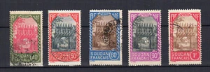 A.O.F. Soudan Français 1931-38 Résidence de Djenné 5 timbres oblitérés /TE4568a - Picture 1 of 1
