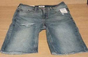 NWT LEVI'S DENIZEN SLIM FIT FRAYED HEM SHORTS, MEN'S SZ 30, WAIST 30" G5269 - Picture 1 of 5