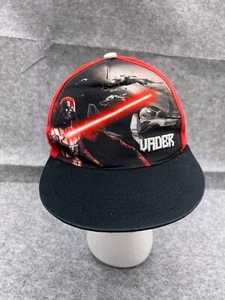 Star Wars Darth Vader Hat Cap Snap Back Youth One Size Black Red Cotton Movie - Picture 1 of 12