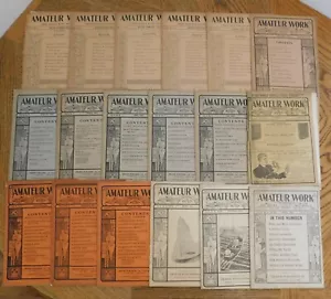 Menge Vintage Amateurarbeit monatliches Magazin für nützliche Künste & Wissenschaften 1901-1907 - Bild 1 von 21