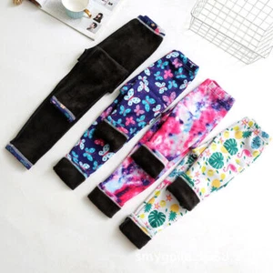 Girls Leggings Thick Thermal Winter Fleece School Pants Warm Lined Age 3-9 Years - Picture 1 of 18