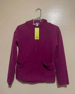 Girls' Fleece 1/4 Zip Sweatshirt Size L 7/8 All in Motion - Picture 1 of 1