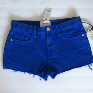 Current Elliott Boyfriend Short Nautical blue shorts Womens size 24 NWT $178 - Picture 1 of 7