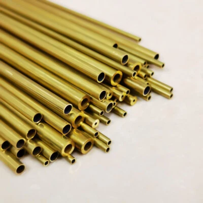 1-4Pcs Brass Tube OD 6-9.5mm Length 300mm straight pipe 6 6.5 7 7.5 8 8.5 9 9.5 - Photo 1/4