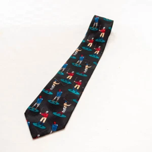 Golfing Tie Thinking Of You Black - Picture 1 of 6