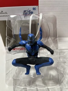Hallmark DC Comics Blue Beetle Red Box Christmas Ornament New Never Hung - Picture 1 of 3