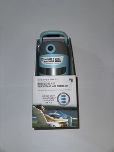 Sharper Image Breeze Blast Portable Air Cooler - Teal with 3 Reusable Ice Packs - Picture 1 of 5