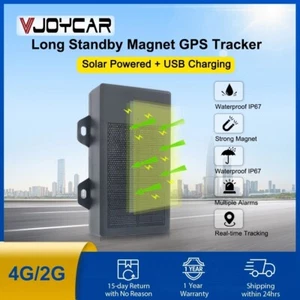 Newest Solar Powered Car GPS Tracker 180-Day Standby Asset Container Magnet - Picture 1 of 9