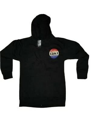 Hot Topic Marvel Comics Loki "BeLIEve" Sudadera con Capucha Negra Talla XS Sudadera con Capucha Foto 1 de 4