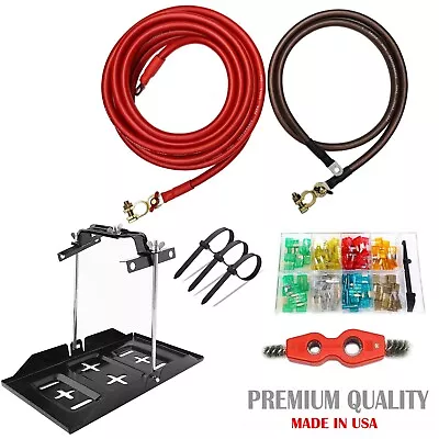 Battery Relocation Kit, # 2 AWG Cable, Top Post 20 FT RED/ 5 FT BLACK (GROUP 24) - Image 1 of 3
