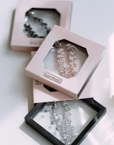 3 pairs of earrings Zirconia earrings for women, for wedding, Mother's Day - Picture 1 of 10