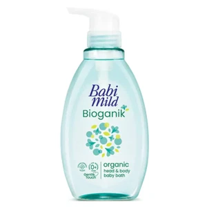 Babi Mild Bioganik Ultra Mild Head & Body Baby Bath Shower Gel  380 ml. - Picture 1 of 5
