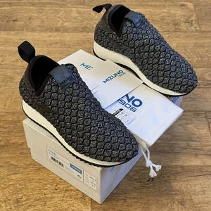 Mizuno Ryusei Mid Top Part Leather Slip On Trainers Sneakers UK 4 EU 36.5 Brown - Picture 1 of 24