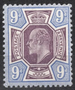 SG250 Sn:#136 1902  9 d UNITED KINGDOM King Edward VII -Definitives MNH - Picture 1 of 2