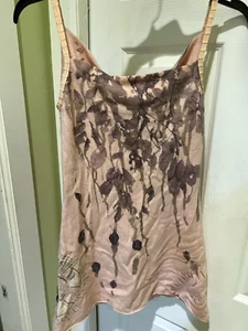 Raw 7  100% Women's Sweater Top in Artistic Pattern in Pink  Size Small - Picture 1 of 4