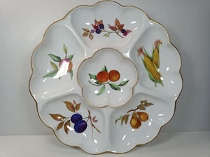 Royal Worcester Evesham Gold Large Crudite / Chip & Dip great Condition 34cm - Picture 1 of 12