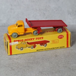 Dinky 072 Bedford Articulated Flat Truck Original Boxed - Picture 1 of 3