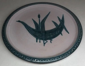Rare Assiette Durtal Yvon Roy Vallauris Vintage H 2,3 D 24 Cm N5 - Foto 1 di 8