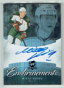 12-13 UD Upper Deck The Cup Enshrinements  Mikko Koivu  /50  Auto