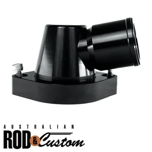 Chev Small Block Swivel Thermostat Housing Billet Black Alloy 90 Deg+Bolts+Oring - Picture 1 of 2