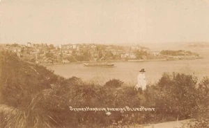 Australia - SYDNEY (NSW) Sydney harbour showing Blues Point - REAL PHOTO - Publ. - Picture 1 of 2