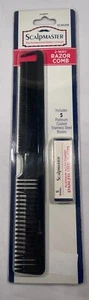 Scalpmaster 2 Way Razor Comb with 5 Platinum Coated Stainless Steel Blades - Picture 1 of 1