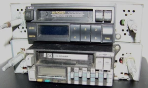 2 Vintage Car Stereo Sears Roebuck AM/FM Cassette Player 260.500370 643.505950 - Picture 1 of 5