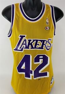 James Worthy Signed Los Angeles Lakers Official Champion Jersey (JSA COA)