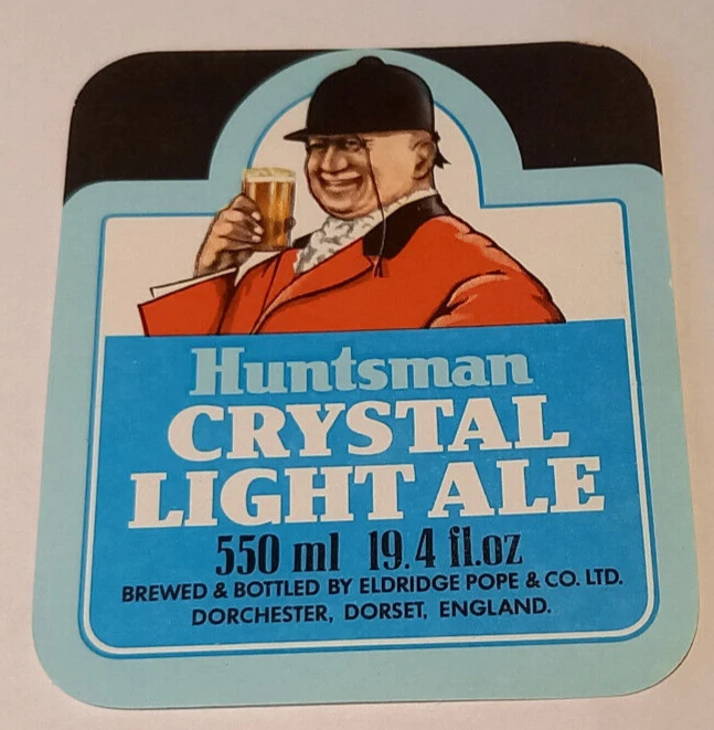 Eldridge Pope - Huntsman Crystal Light Ale - 19.4 Fl oz - Vintage Beer Label - Image 1 of 1