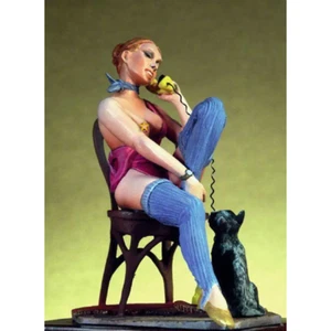 Kit Modelo Resina 1/22 80mm La Hermosa Chica Llama Pin Up Sin Pintar - Imagen 1 de 1