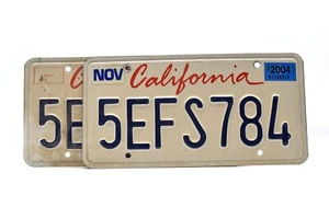 California License Plate 5EFS784 (One Pair) - Picture 1 of 4