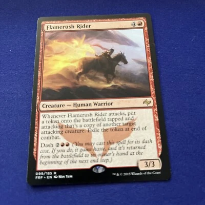 MTG Flamerush Rider Fate Reforged 099/185 Regular Rare - Image 1 of 2