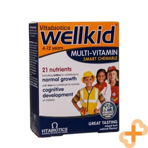 VITABIOTICS WELLKID 30 Chewable Tablets 21 Nutrients With Iodine Normal Growth - Picture 1 of 24