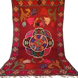 Moroccan Rug Vintage Wool Rug Handmade Kilim Azilal Boujaad Rug Berber Carpet - Picture 1 of 24