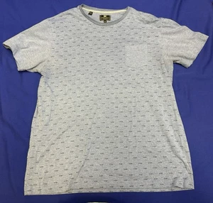 Steel & Jelly London Shark Print Gray T-Shirt Men’s XL Made in Turkey - Picture 1 of 7