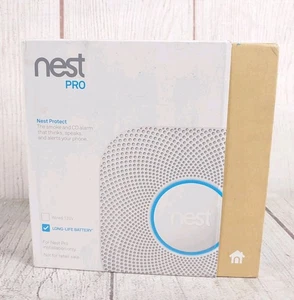 OPEN BOX, Nest Pro Protect Wired Smoke Carbon Monoxide Alarm Detector S3005PWLUS - Picture 1 of 11